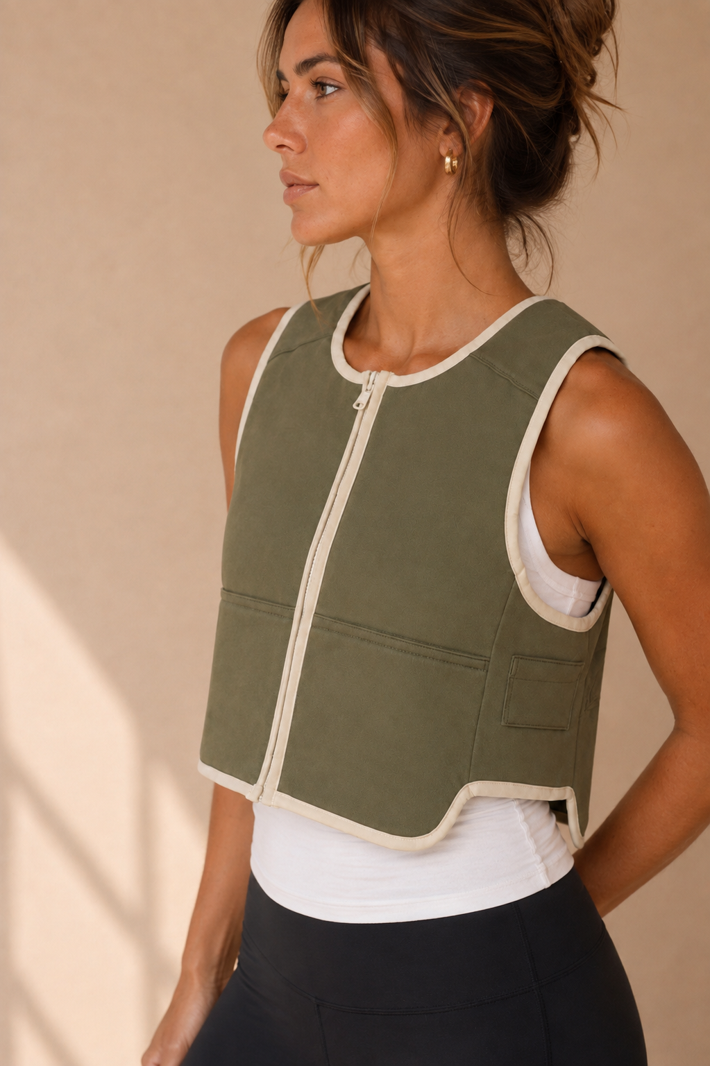 Luxe Weighted Vest in Olive (Pre-order)