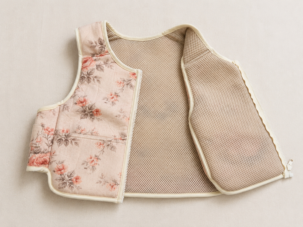 Luxe Weighted Vest in Floral Taupe