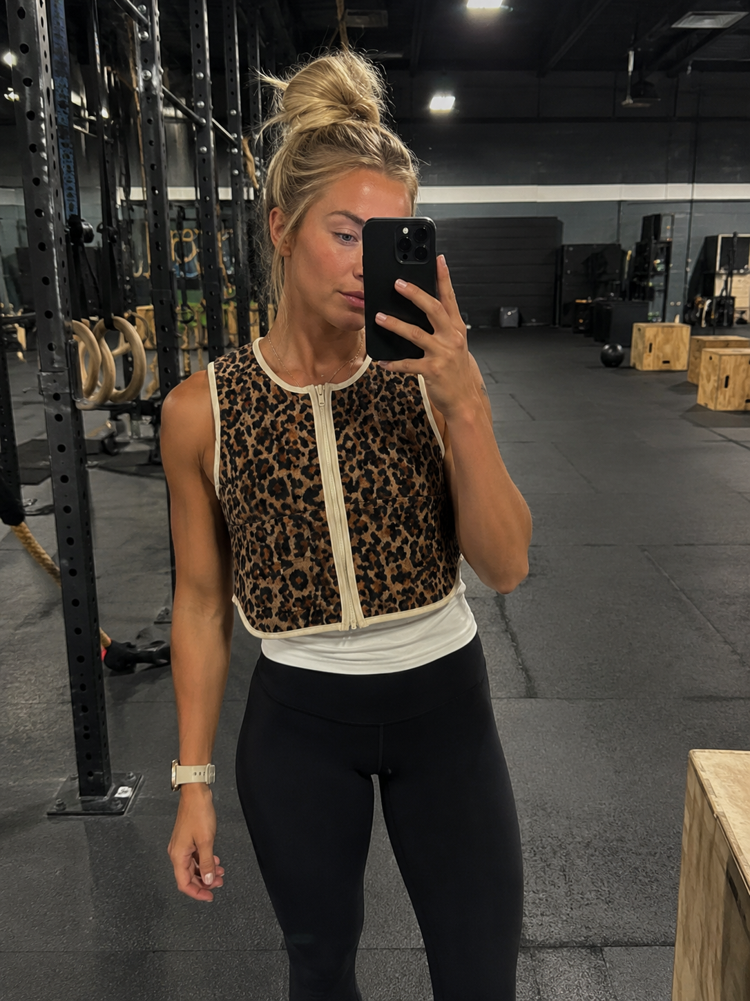 Luxe Weighted Vest in Leopard (Pre-order)