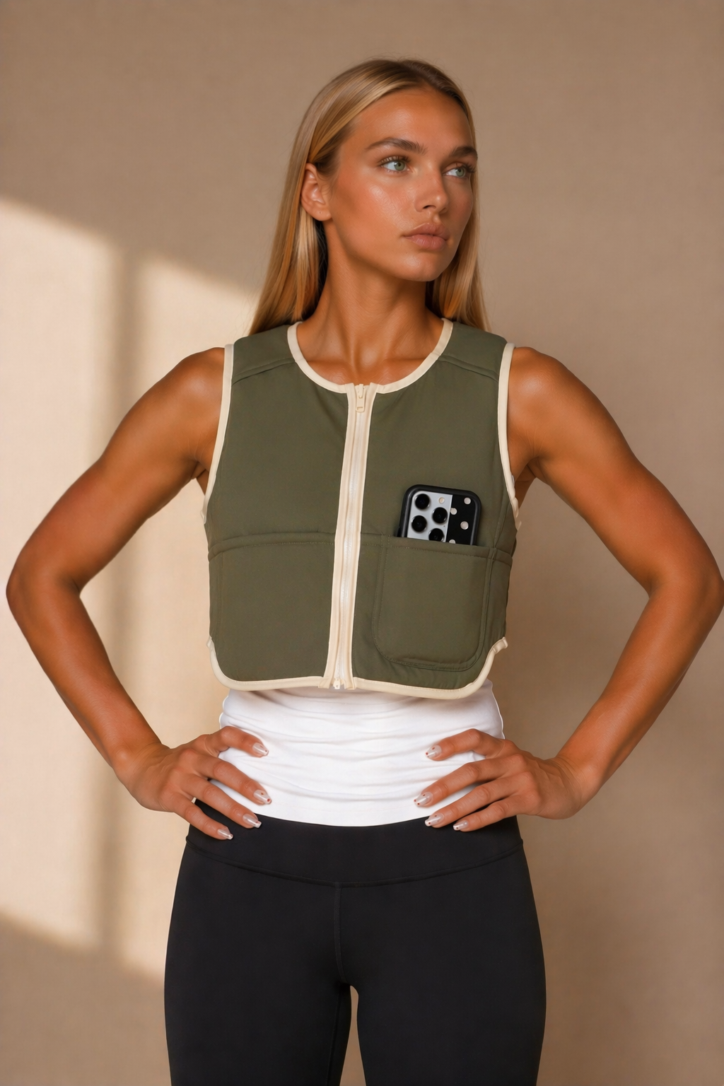 Luxe Weighted Vest in Olive (Pre-order)